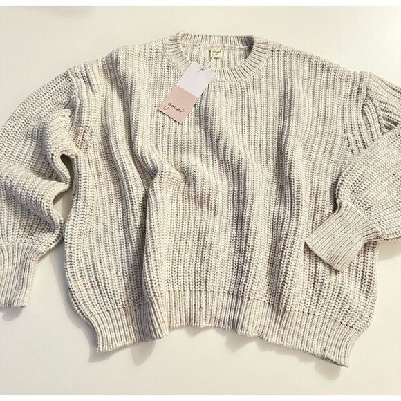 NWT Goumi Kids Shell Mama Chunky Knit Sweater SZ S / M Pullover Oversized Womens - Picture 1 of 3